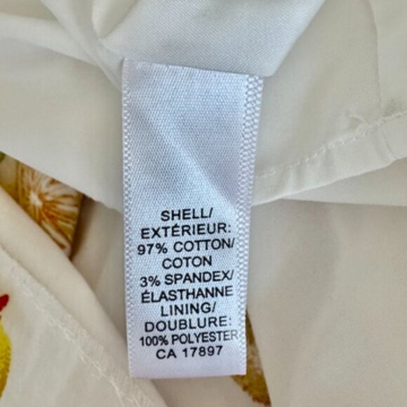 Banana Republic White w Yellow Lemons Cotton Dress - Picture 11 of 15